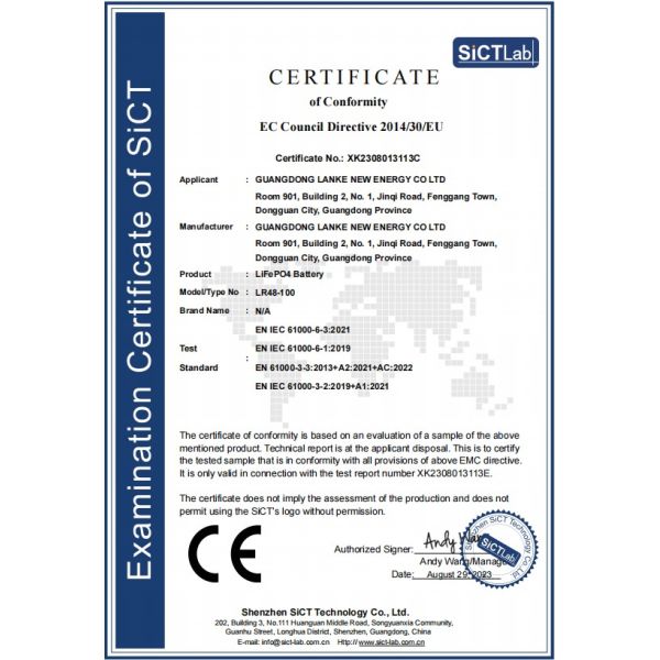 Долговечная батарея лития 51.2V 100Ah для хранения энергии