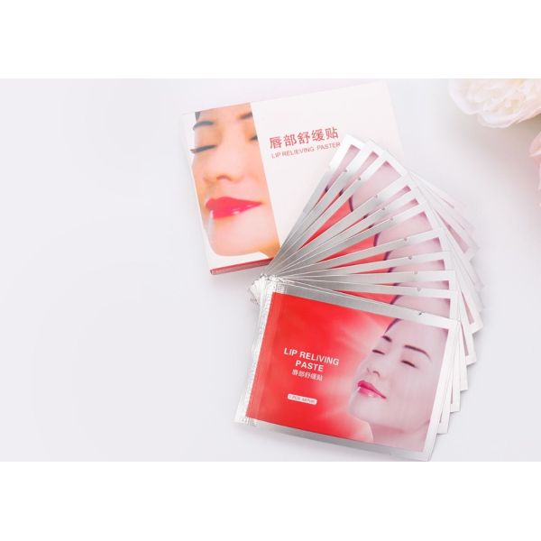 Губа Microblading татуирует последовательность пусковой площадки хлопка злободневных болеутоляющих средств устранимую