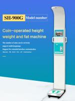 Analyseur ultrasonique de graisse du corps de taille de Bmi d'échelle à jetons automatique de poids
