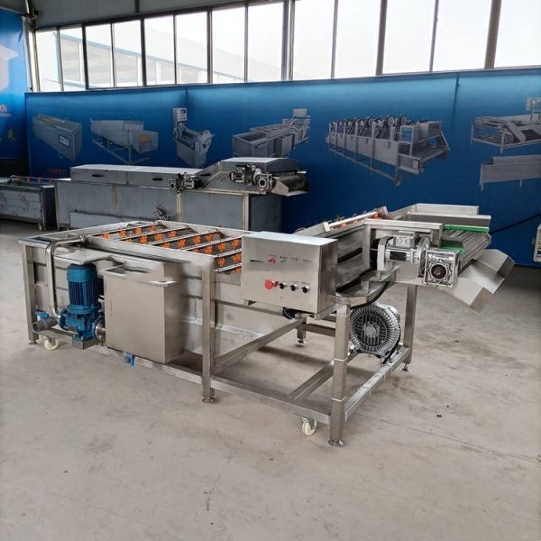 Air Bubble Industrial Fruit And Vegetable Washing Machine 220/380v
