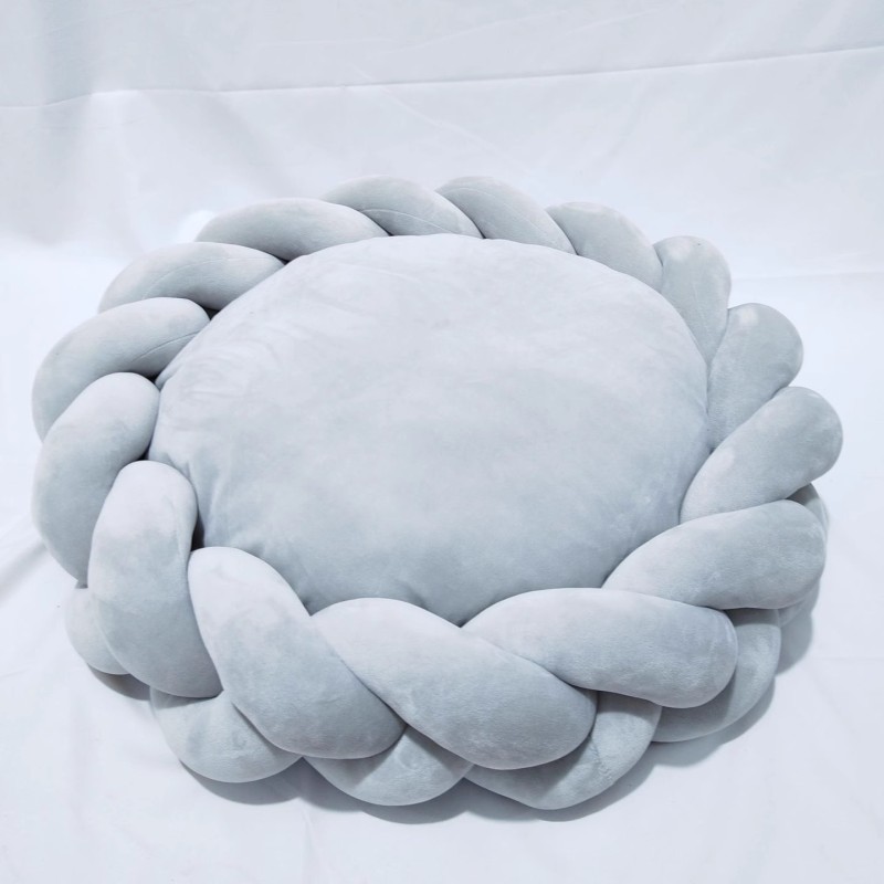 Modern Fashion Portable Pet Bed Comfortable Extra Warm Woven Cat Dog Nest Soft Chunky Knit Braid Faux Fur Washable All Seasons
