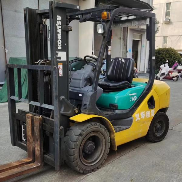 Original Diesel Engine Used 3 Ton Forklift With Conspicuous Warning Light Spare Parts