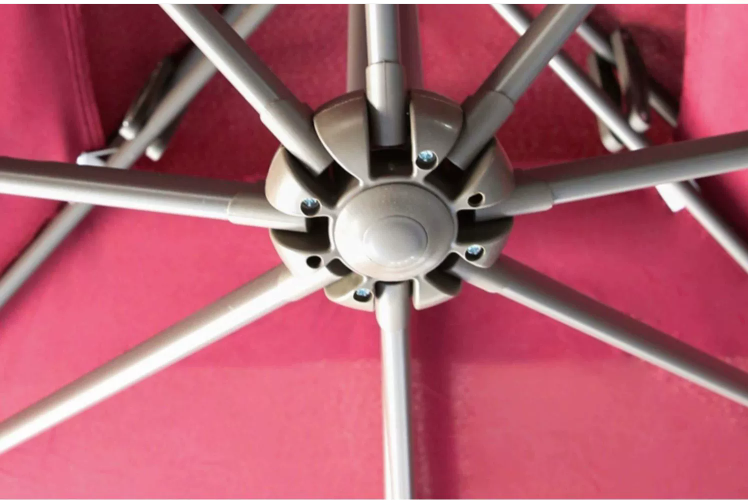 2.7m Customized Logo Polyester Large Tilting Patio Umbrella Parasol