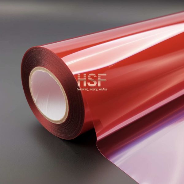 85 μm translucent red MOPP release film, for food packaging, lamination, tapes labels, industrial applications,