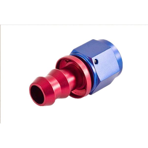 Componentes trabajados a máquina CNC femeninos de las colocaciones de manguera del Motorsport de aluminio universal