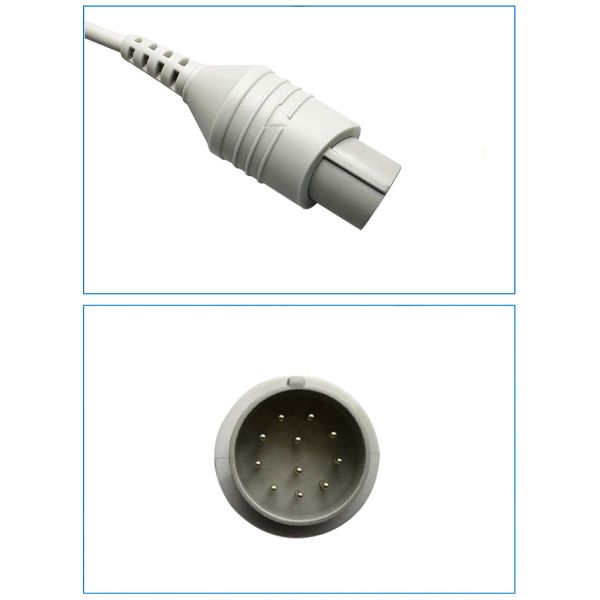 Japanese Nihon Kohden Tec76121K7631C Integrated Three-Conductor Clip-On Medical Consumables Compatible European Standards