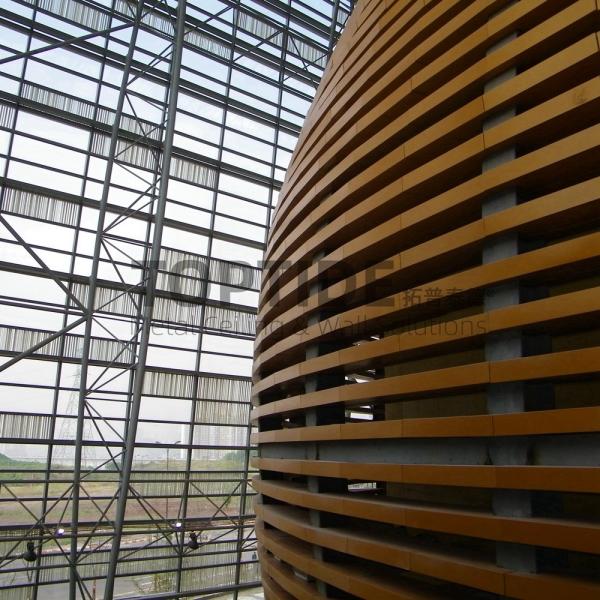 Airport Decorative Ceiling Board Railway Station Aluminium Profile Wall