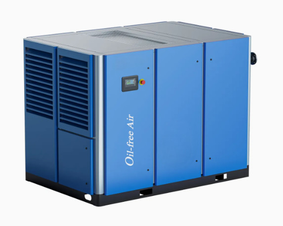 145KW Low Power Frequency Oil-free Dry Screw air Compressor Water-cooled 0 Grade Oil-free