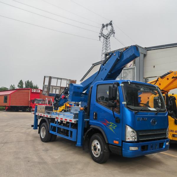 FAW RHD Aerial Working Platform Trucks High Altitude Lift Overhead Bucket Lift Truck