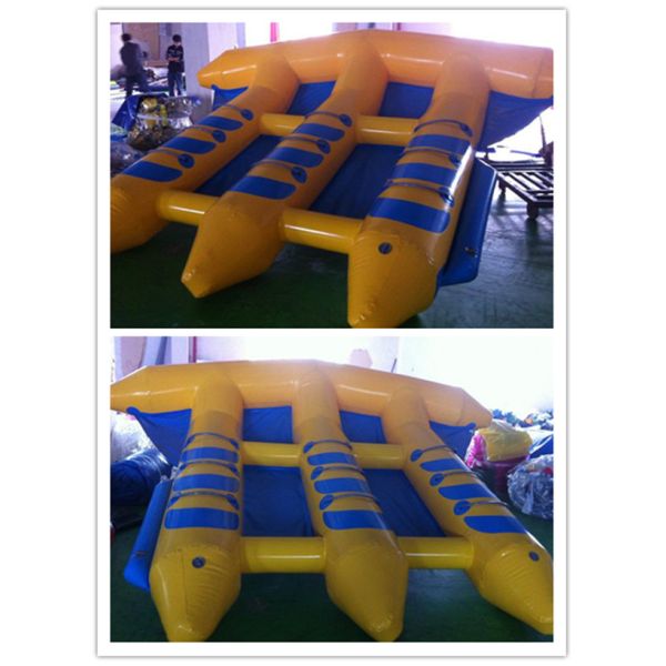 Summer Water Park Games Waterproof Inflatable Flying Fish Towable , CE