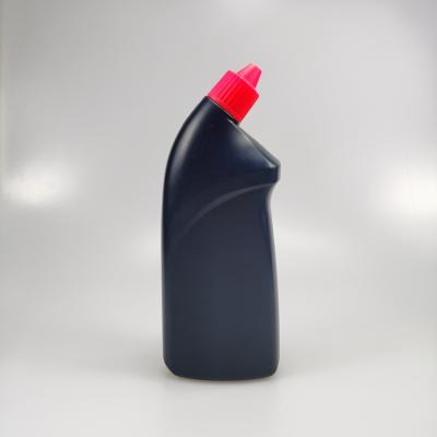 700ml HDPE Toilet Cleaner Bottle for Eco-friendly Toilet bowl Detergent Coating color