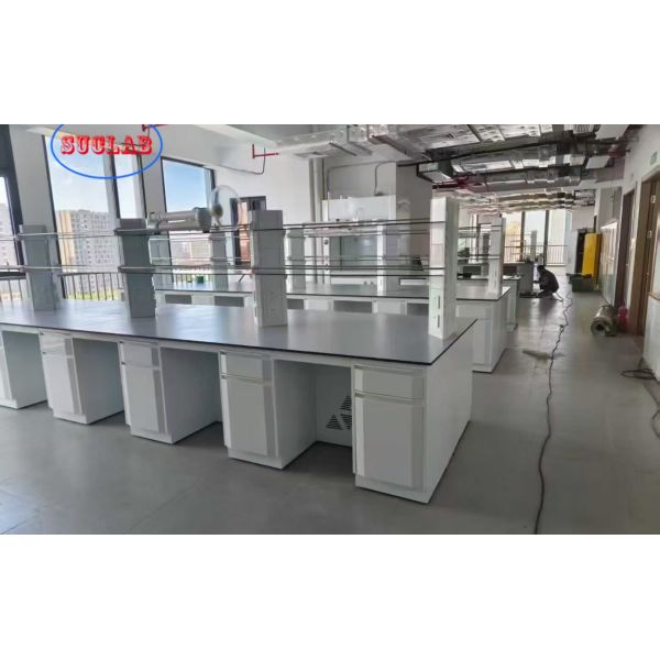 Customizable Chemistry Lab Workstation Manufacturers with Dimension L*1500/750 W *800 /850mm H Base Cabinet Wooden/Steel Cabinet