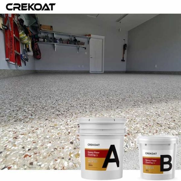 Bulk Resilient Finish Epoxy Flake Floor Coating Customizable Thickness
