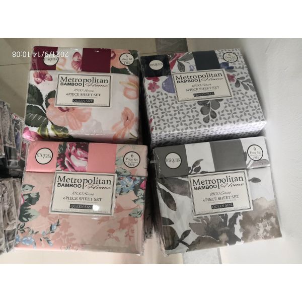 Massage NO MOQ Print microfiber fabric 80gsm 100% polyester bedding sheet set 6pcs Good
