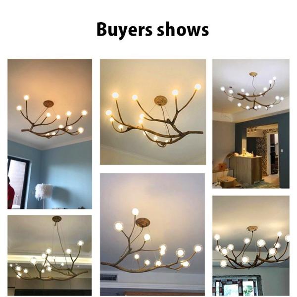 Living room Bedroom Wooden Tree Branch decorative lustre pendant home Chandelier lighting( WH-CI-107)
