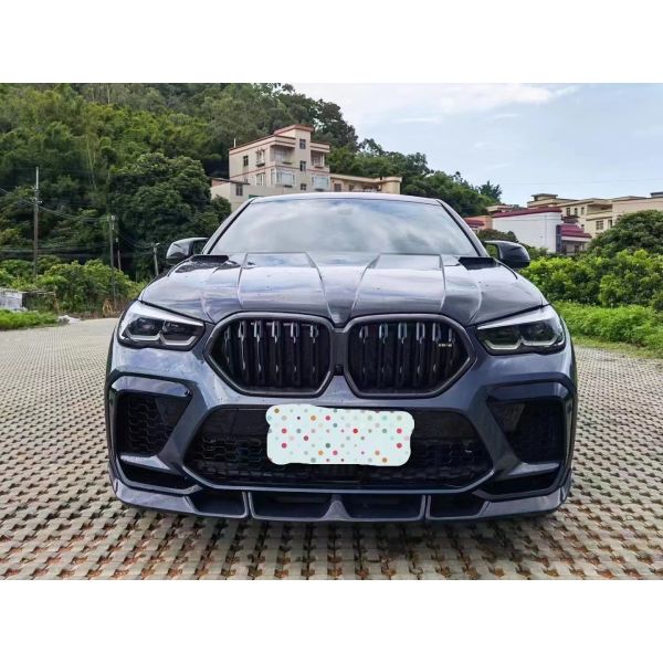Auto Parts for BMW X6M F96 Carbon Fiber Body Kit X6M F96 Upgraded LARTE Design Style Front Shovel Diffuser Spoiler Body Kit