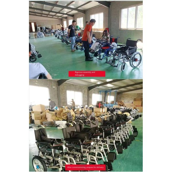 Lightweight and Durable 83*43*79cm Folding Wheelchair with Plastic Accessories Basket