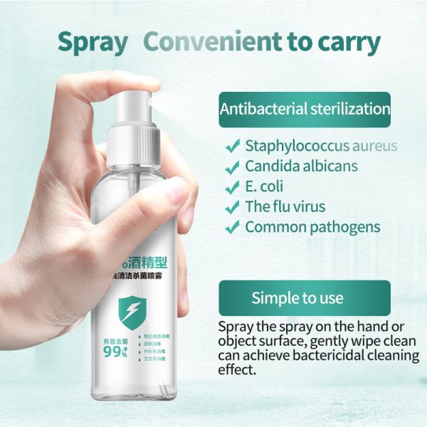75% Alcohol Disinfectant 100ml Size Antibacterial Wash