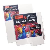 100% Cotton Painting Canvas Panel With Pine Wood Cradled Paint Boards Lightweight