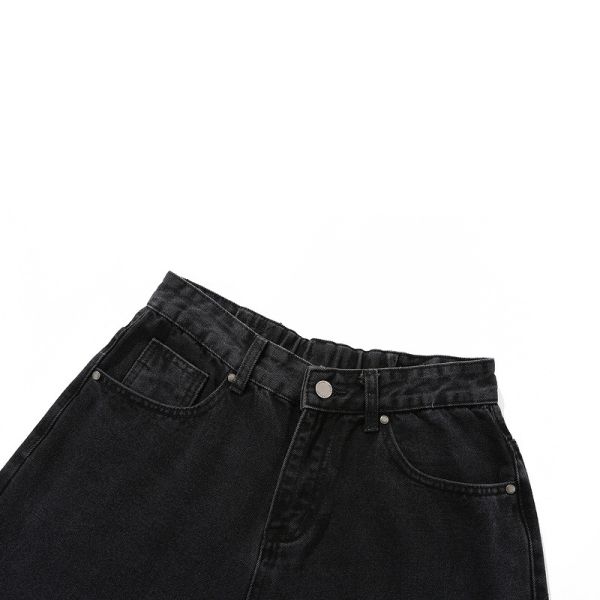 Джинсы OEM MOQ 100pcs сорванные чернотой фасонируют изготовитель джинсовой ткани брюк людей свободный