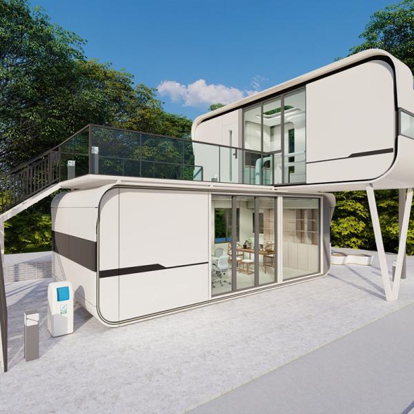 Expandable Galvanized Steel Frame Prefab Capsule House Office For Hotel  10T
