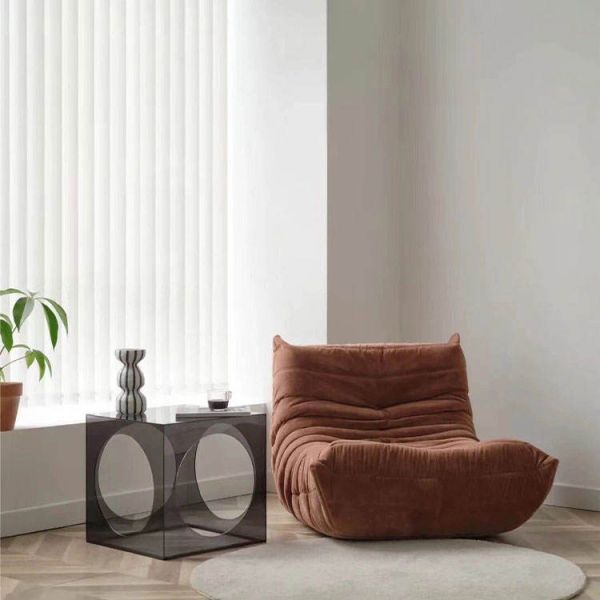 Arm Chair Modern Metal Legs Leather Cushion Lounge Chair and Ottoman Stylish Furniture for Living Room