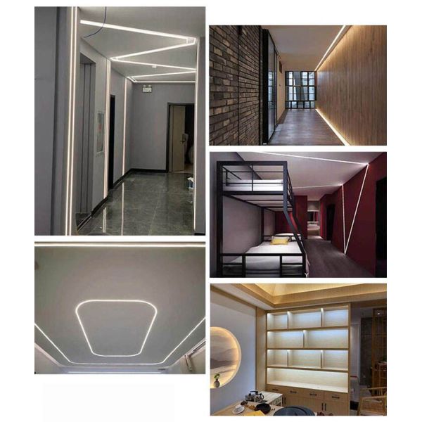 12V 24V RGB Neon Flex Warm White Recessed LED Silicone Tube 10m