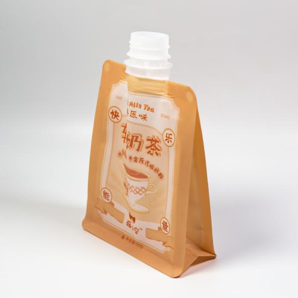 食品グレードのドリンクスパウトポーチ、液体包装用スパウトキャップ付き、カスタム印刷、大量注文割引。