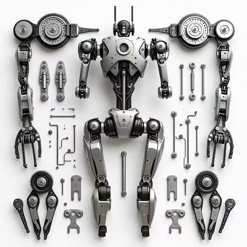 Precision machining of humanoid robot structural components CXD-2666