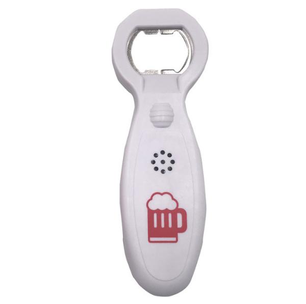 Flat Bar Beer Bottle Opener 50g Music Plastic Metal Sensor Switch Customized 22*35mm