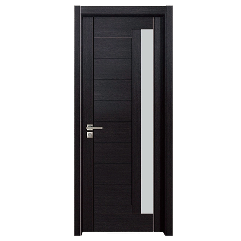 Sliding Doors Custom Cheap Reasonable Price Wpc Door with Glass Hollow Door Panel Waterproof for Bathroom with Smart Lock