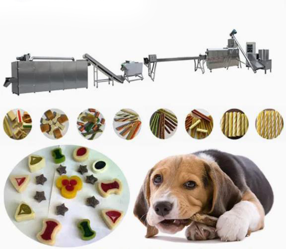 Fast Pet Food Processing Machinery For High Protein Meat Nutrition Chews