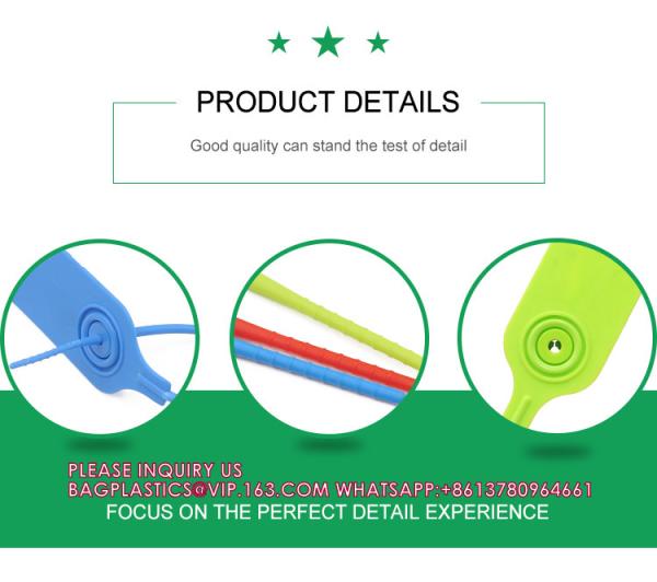 Customized Printing Logo Disposable Plastic Garment Security Seals Clothes Shoes Bags Hang Tags Zip Tie Plastic Seal