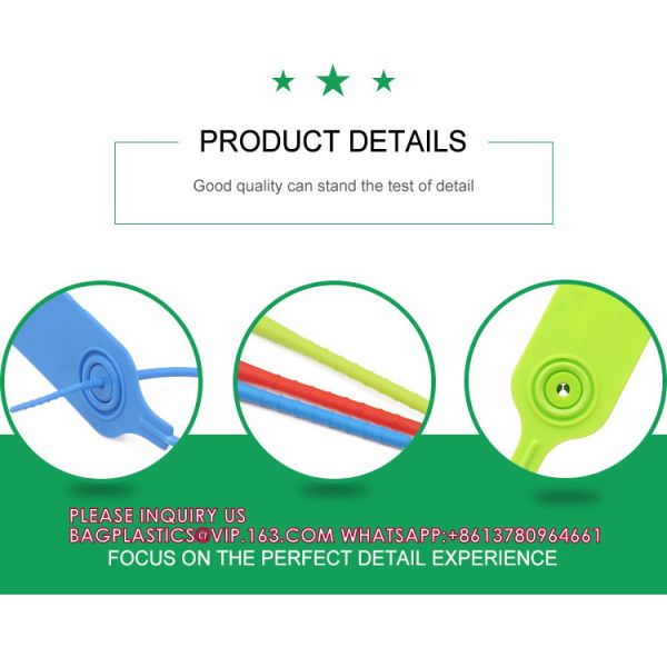 Customized Printing Logo Disposable Plastic Garment Security Seals Clothes Shoes Bags Hang Tags Zip Tie Plastic Seal