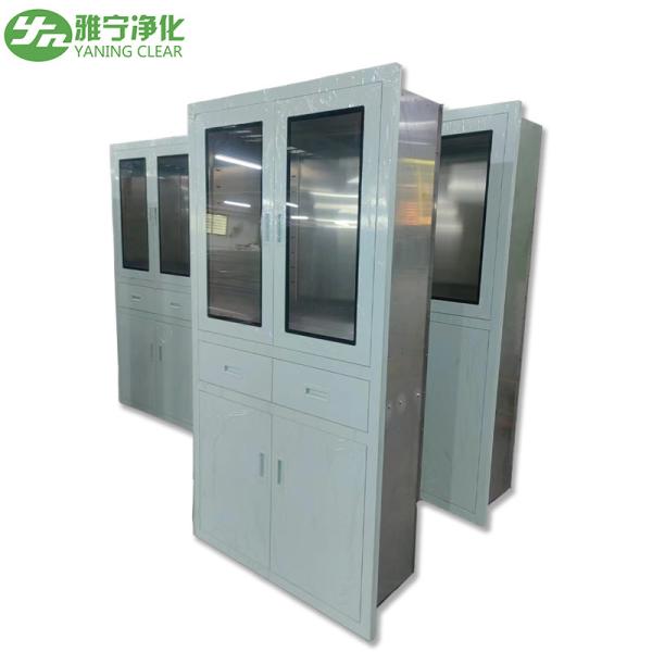 Operation Room Stainless Steel Medical Cabinet With Non - Slip Interlayer Clear Window