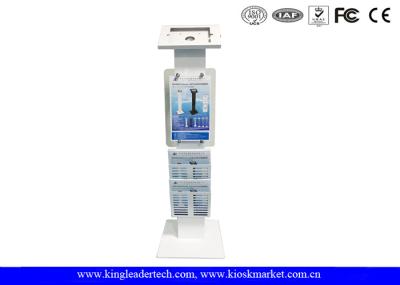 Lockable Kiosk Freestanding Secure Ipad With Logo Panel Leaflet Rack