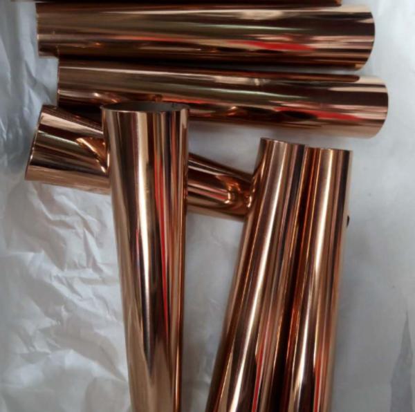 Inox 201 304 316 Brass Golden Stainless Steel Pipe Tubing ASTM A554 1/2 Inch 21mm 22mm