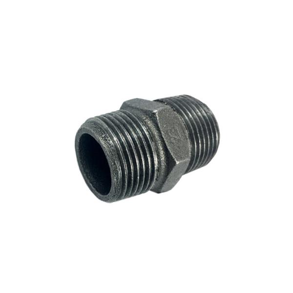 1/8 Malleable Iron Pipe Fittings Hex Pipe Nipple For Home Decoration