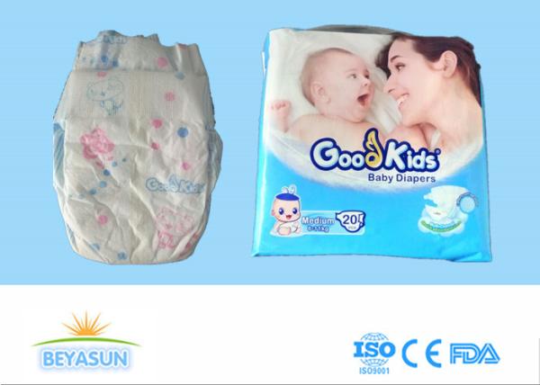 Custom Dry Surface Infant Baby Diapers With Wetness Indicator , High Absorbency