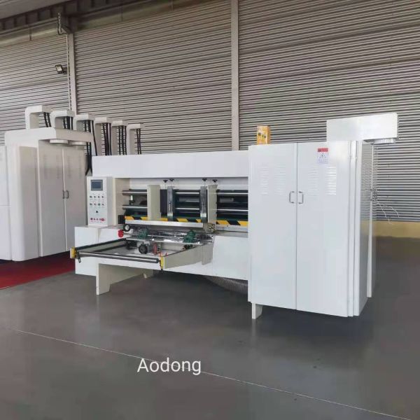 Auto Flexo Printing Slotting Die Cutting Machine 450 Pieces/Min Design Speed