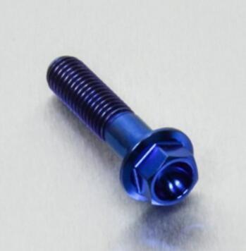 Steel Anti Loose Titanium Flange Screw Bolt External Hex Drive With Hat Ring