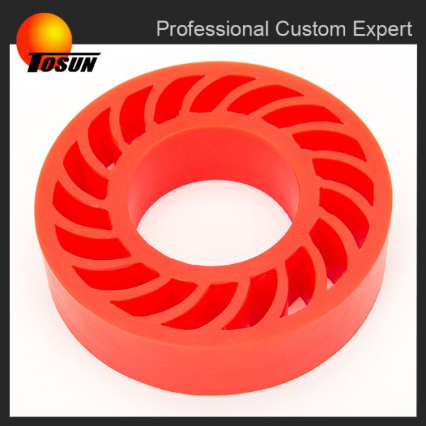 Silicone rubber rolling parts