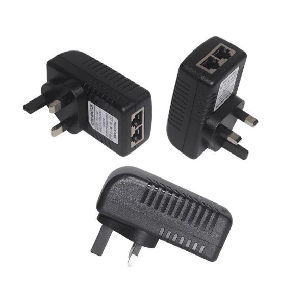 Adaptador POE 24V 1A com Plugue EU para Fonte de Alimentação Ethernet