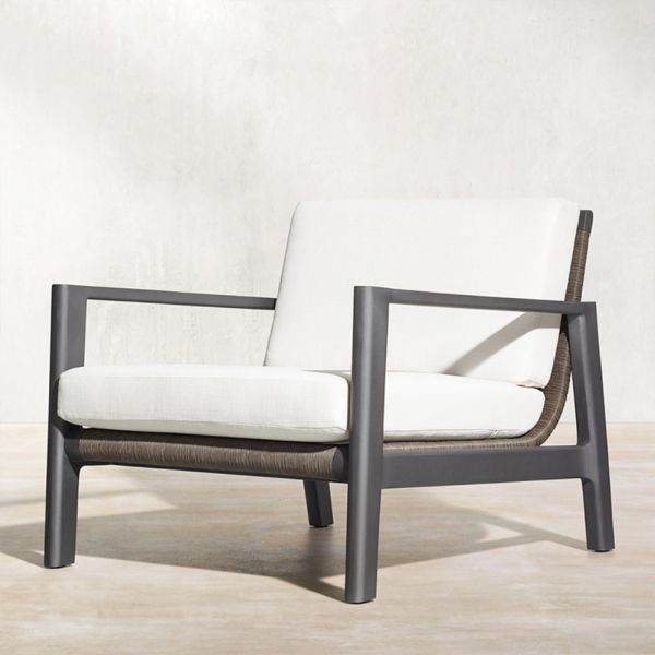 Modern Outdoor Furniture Poly Rattan Garden Sofa with Waterproof Fabric Seat
