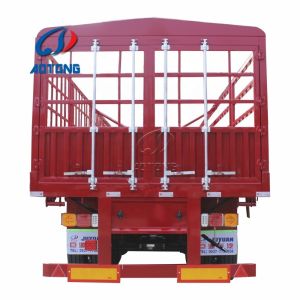 3 essieux 60 tonnes position de la grille pour volaille de l'animal Semi-remorque avec charge utile maximale 40000 kg