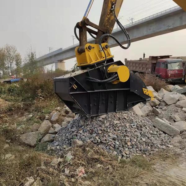 Excavator Hydraulic Crusher Bucket for Rock Stone Concrete Crushing Demolition Recycling