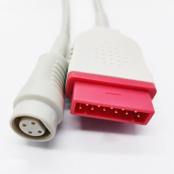 3.5M IBP Cable Compatible GE Marquette Monitor To B.B Transducer Invasive Blood Pressure Probe