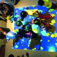 Système de projection d'intérieur de plancher de l'équipement 3d de terrain de jeu de jeux d'enfants