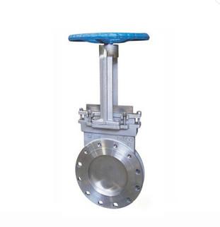 Two Pieces Industrial Stainless Steel SS304 Knife Gate Valve With Handwheel operator