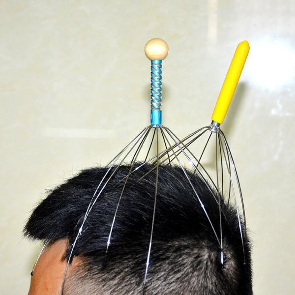 Custom Label Manual 12 Claw Scalp Massager Devices Comfort Head Scalp Massage Machine
